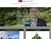 Tablet Screenshot of danbegravelse.dk